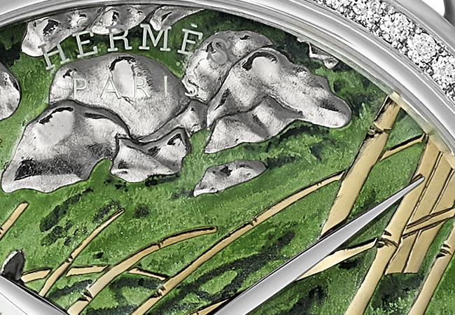 愛馬仕 HERMÈS Arceau Sichuan 金雕與琺瑯工藝腕錶