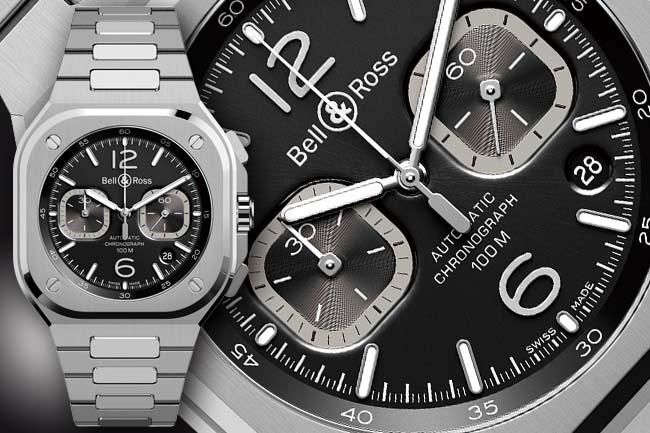 柏萊士BELL & ROSSBR 05 Chrono Black Steel