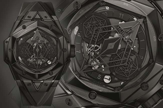 宇舶HUBLOT Bang Bang Sang Bleu II All Black全黑計時碼錶