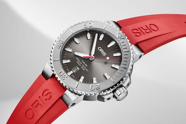 豪利時ORIS Aquis Relief日期潛水錶 型號01 733 7730 4153