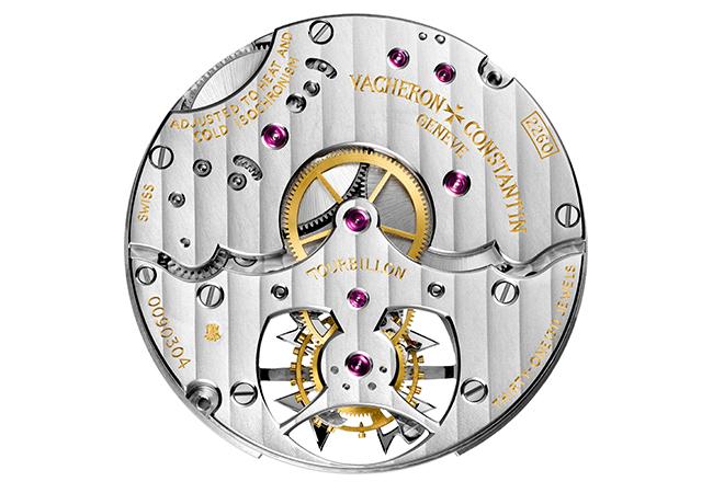 江詩丹頓Vacheron Constantin Traditionnelle系列陀飛輪腕錶採用的是226型江詩丹頓自製機芯。