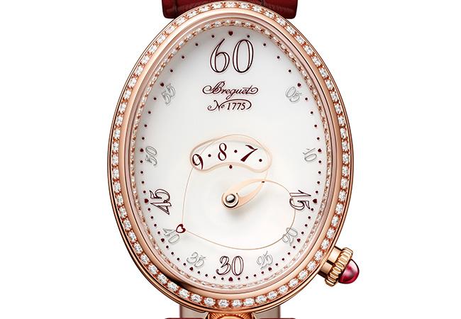 寶璣BREGUET REINE DE NAPLES CŒUR 9825 心願仕女鑽錶，型號： 9825BR/S8/964 D00D