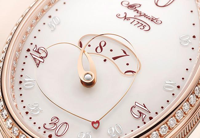 寶璣BREGUET REINE DE NAPLES CŒUR 9825 心願仕女鑽錶，型號： 9825BR/S8/964 D00D