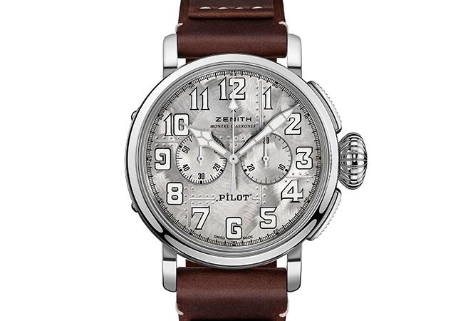 真力時ZENITH Pilot Type 20 Chronograph Silver計時腕錶，型號：05.2430.4069/17.I011