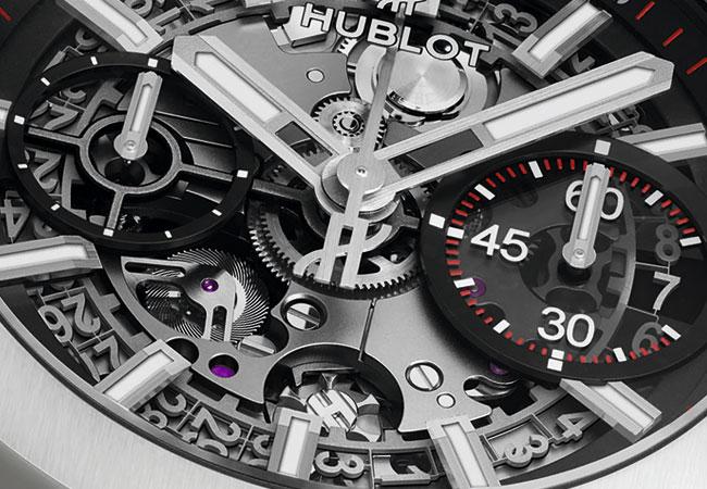 宇舶HUBLOT陶瓷鍊帶計時碼錶，型號：451.HX.1123.HX