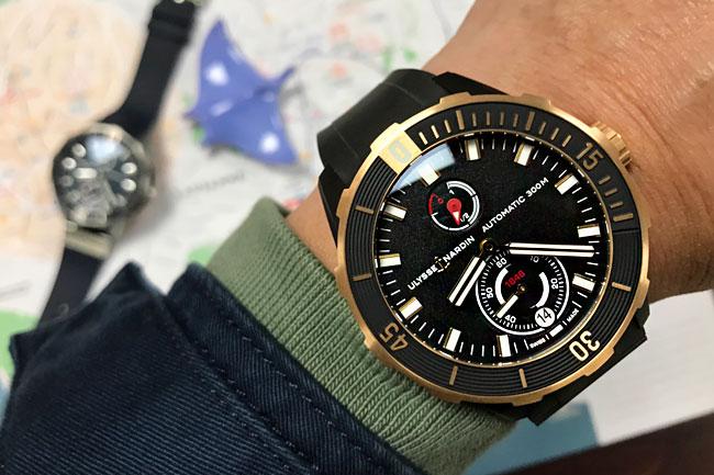 雅典錶Diver Chronometer潛水天文台腕錶  潛入都會生活