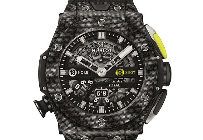 宇舶HUBLOT BIG BANG UNICO GOLF BLACK CARBON黑色碳纖維腕錶，型號：416.YS.1120.VR