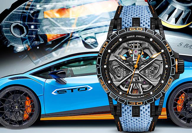 羅杰杜彼Excalibur Huracán STO腕錶。型號：DBEX0828