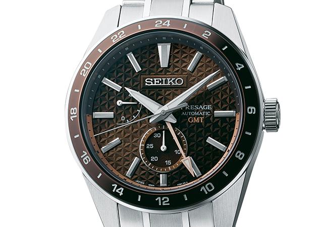 Seiko Presage Sharp Edged 系列GMT腕錶，型號：SPB225