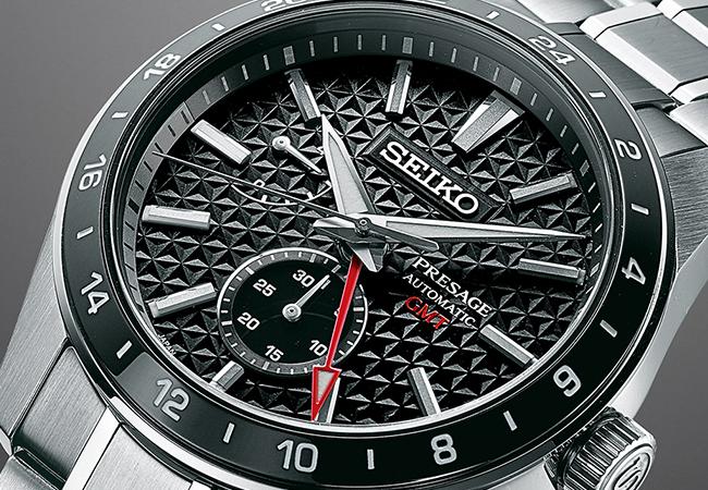 Seiko Presage Sharp Edged 系列GMT腕錶，型號：SPB221