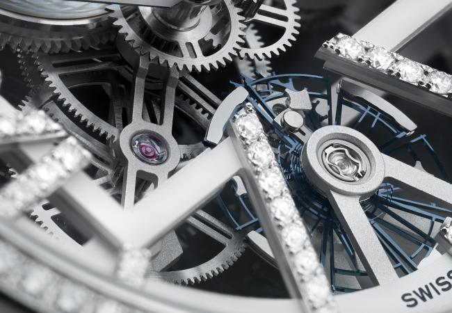 雅典ULYSSE NARDIN SKELETON X SPARKLING鈦金屬款，型號：3713-260B/00