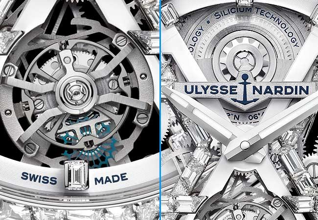雅典ULYSSE NARDIN Sparkling Blast高級珠寶腕錶，型號：1720-400BLE-3A/01