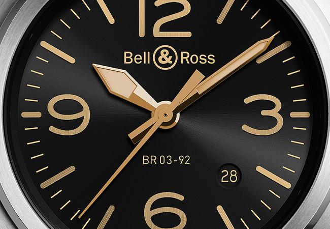 Bell & Ross Golden Heritage系列，型號：BR 03-92