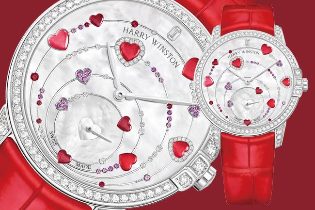 HARRY WINSTON靜夜Midnight系列Valentine’s Dance白金款腕錶 浪漫登場