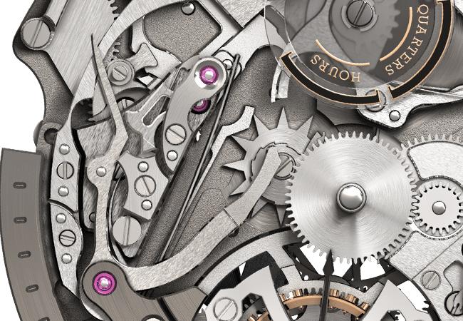 ROGER DUBUIS Excalibur Diabolus in Machina玫瑰金三問飛行陀飛輪腕錶，型號：DBEX0840