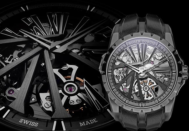 ROGER DUBUIS Excalibur Diabolus in Machina DLC鈦合金三問飛行陀飛輪腕錶，型號：DBEX0841