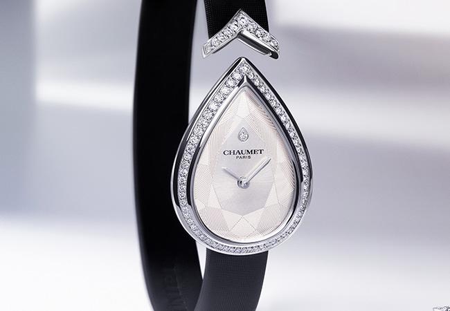 Joséphine Aigrette 18K白金鑲鑽腕錶