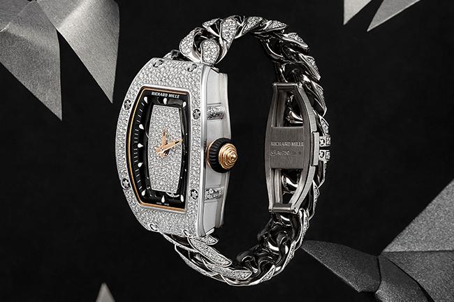 RICHARD MILLE RM 07-01女士系列再添雪花鑲嵌腕錶