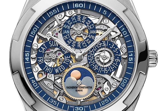 江詩丹頓VACHERON CONSTANTIN Overseas鏤雕超薄萬年曆腕錶