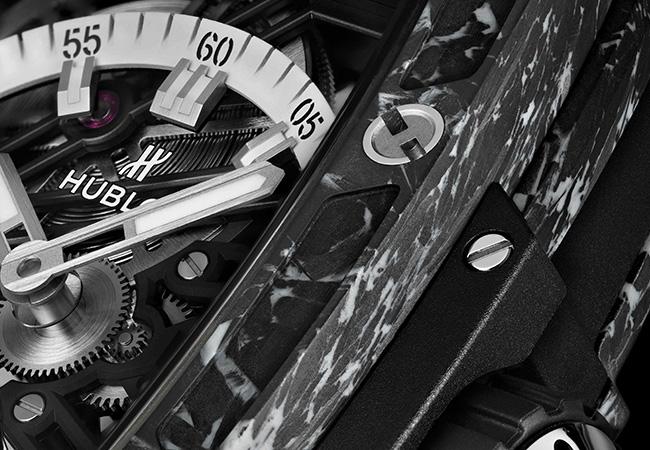 宇舶HUBLOT Spirit Of Big Bang Tourbillon 5-Day Power Reserve陀飛輪5日鍊腕錶碳纖維白色款