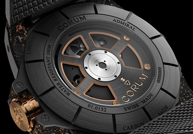 崑崙表CORUM Admiral海軍上將45飛行陀飛輪鏤空腕錶