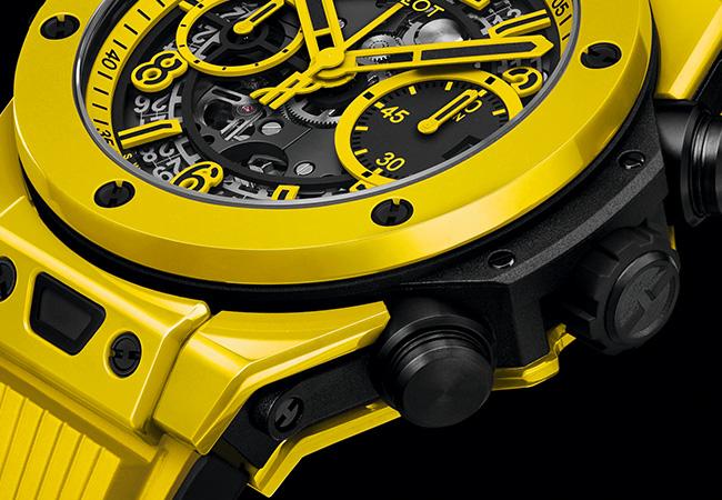 宇舶Big Bang Unico Yellow Magic魔力黃陶瓷計時碼錶