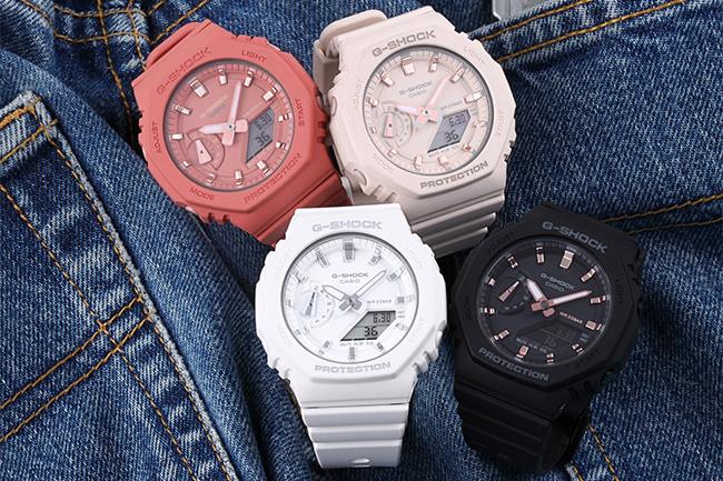 卡西歐G-SHOCK For Women再推GMA-S2100 迷你八角錶殼簡約粉嫩新妝扮