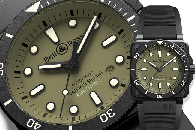 BELL&ROSS BR03-92 Diver Military腕錶 專業軍錶風範