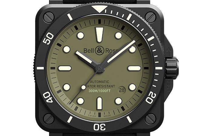 BELL&ROSS BR03-92 Diver Military腕錶