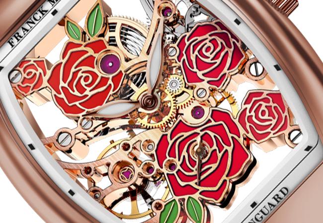 FRANCK MULLER Vanguard Rose Skeleton系列腕錶