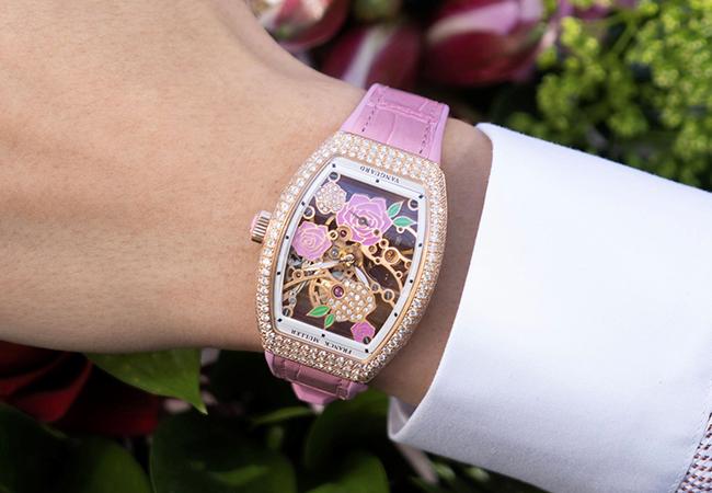 FRANCK MULLER Vanguard Rose Skeleton系列腕錶