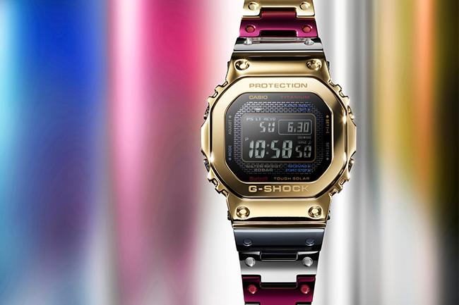 卡西歐G-SHOCK GMW-B5000TR電鍍多彩TranTixxii鈦合金