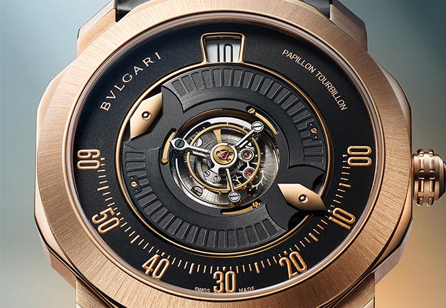 寶格麗Octo Roma Tourbillon Central Papillon蝴蝶中置陀飛輪