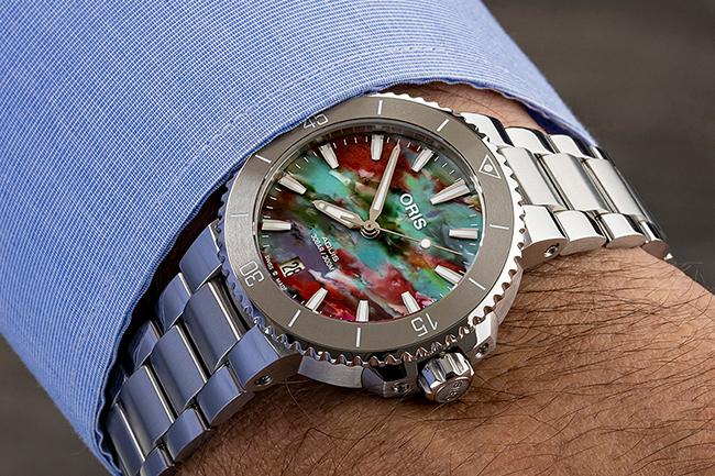 ORIS Aquis Upcycle日期錶 回收塑料PET再製成
