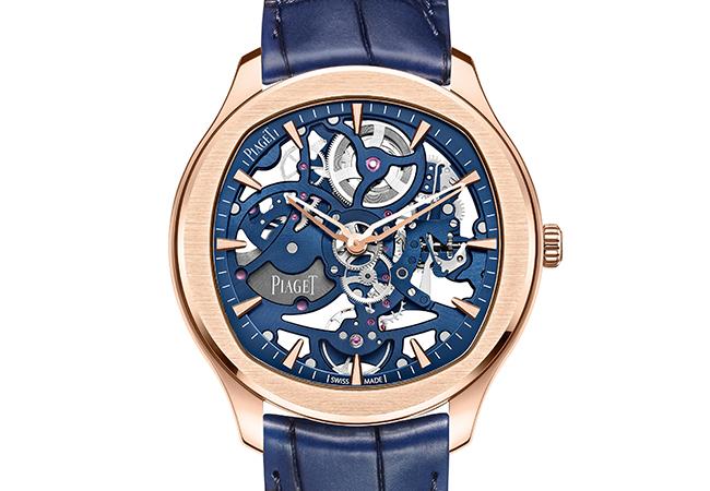 伯爵表PIAGET Polo伯爵藍鏤空超薄腕錶