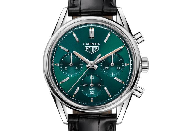 TAG HEUER泰格豪雅Carrera H02綠面限量自動計時腕錶