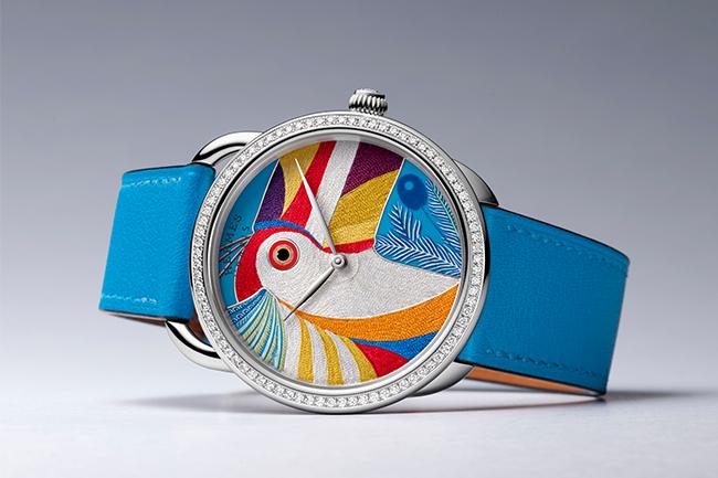 愛馬仕HERMÈS ARCEAU Toucan de Paradis工藝腕錶