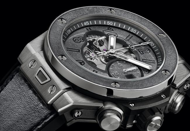 宇舶HUBLOT Big Bang Unico Berluti冷灰計時碼錶