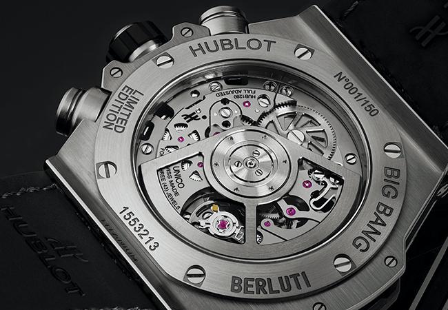 宇舶HUBLOT Big Bang Unico Berluti冷灰計時碼錶