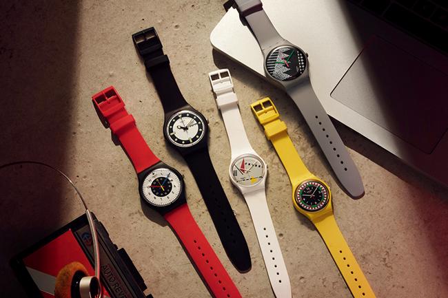 台帥樂團茄子蛋演繹80年代魅力  SWATCH 1984復刻系列五色齊發