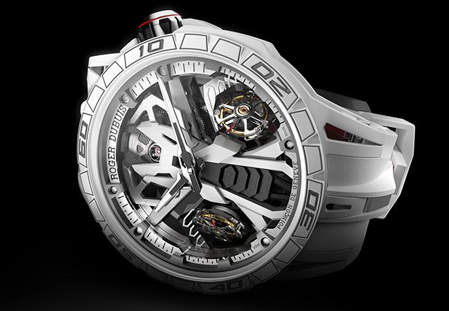羅杰杜彼ROGER DUBUIS Excalibur Spider Countach DT/X傾置雙飛行陀飛輪腕錶