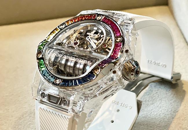 宇舶HUBLOT Big Bang MP-11彩虹藍寶石腕錶