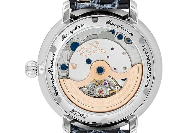 康斯登Frederique Constant Slimline Moonphase Manufacture超薄月相自製機芯腕錶 