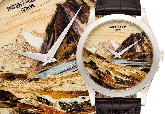百達翡麗PATEK PHILIPPE Ref.5089 Wood Marquetry《埃莫松湖》細木鑲嵌腕錶