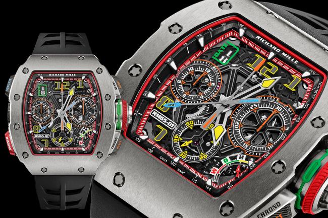 「鈦合金款」亮相：RICHARD MILLE RM 65-01自動上鍊雙秒追針計時碼錶