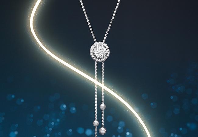 伯爵PIAGET Possession系列18K白金鑽石墜鍊