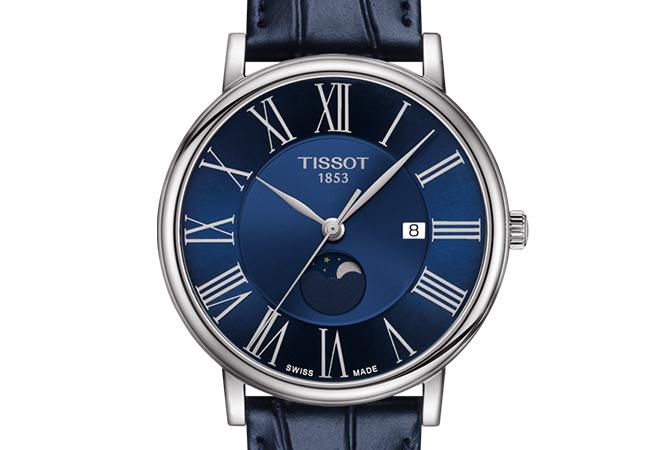 TISSOT Carson Premium Moonphase卡森系列月相男錶