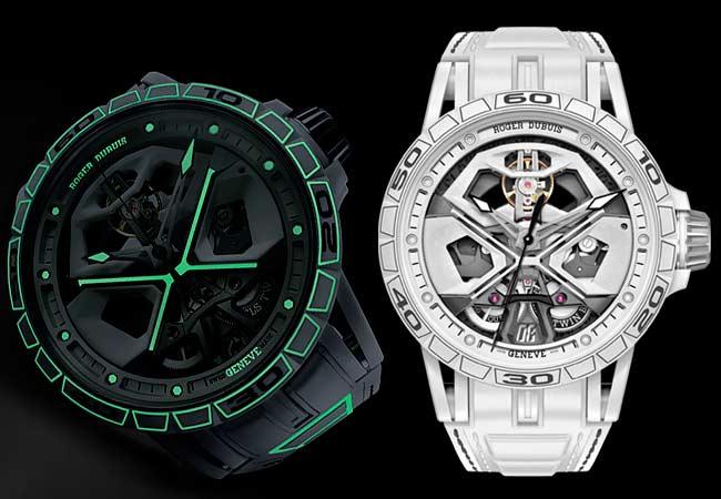 羅杰杜彼ROGER DUBUIS Excalibur Spider Huracán自動上鍊腕錶：型號EX0947