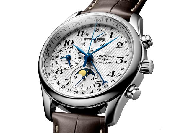 LONGINES Master巨擘系列月相腕錶