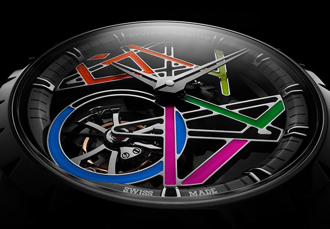 羅杰杜彼Roger Dubuis Excalibur Gully Monotourbillon鈦合金單陀飛輪腕錶 